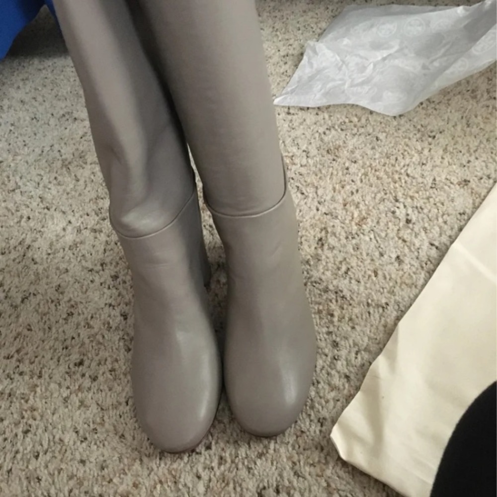 Tory Burch grey boots